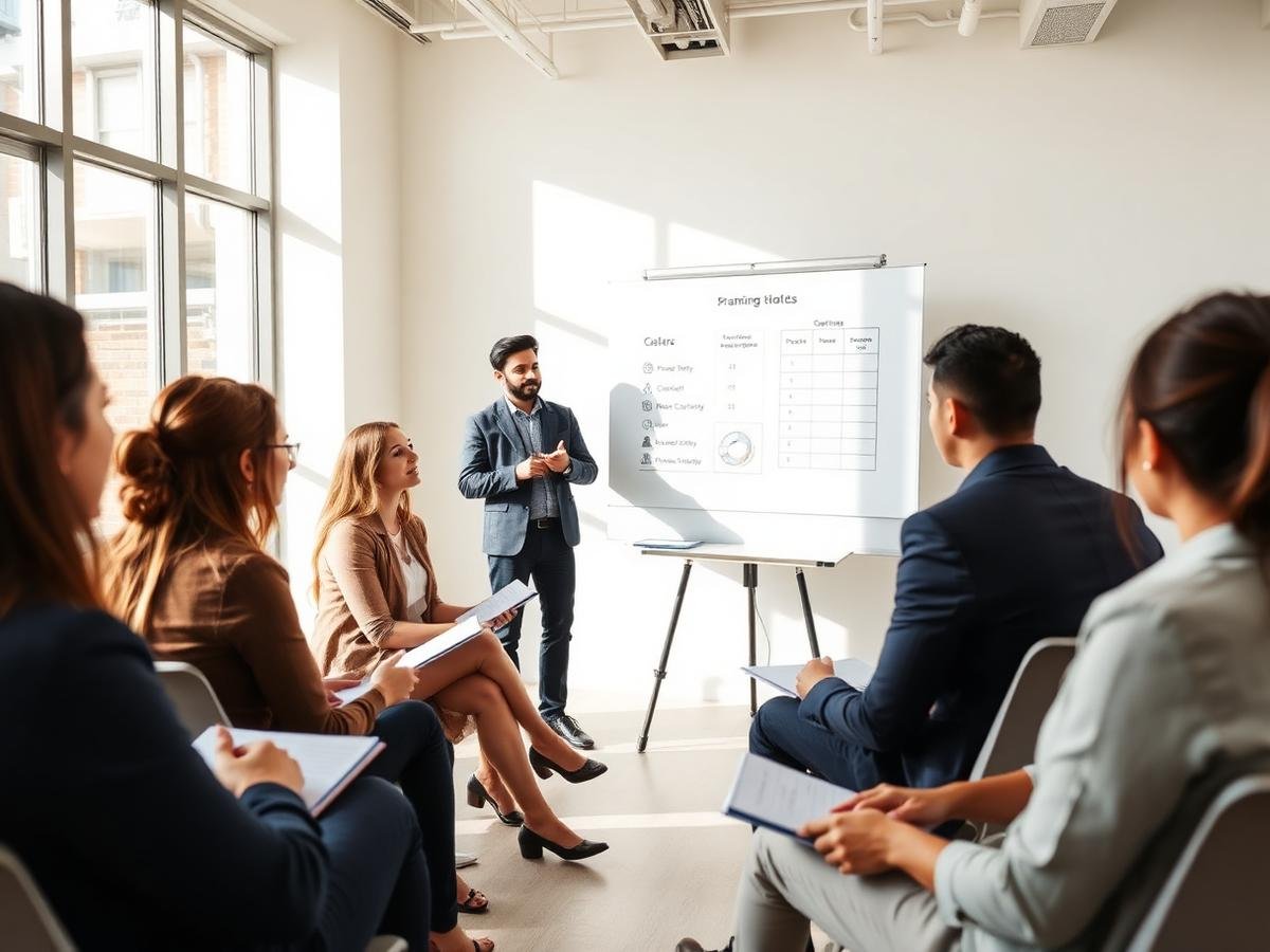 New agents in a training session